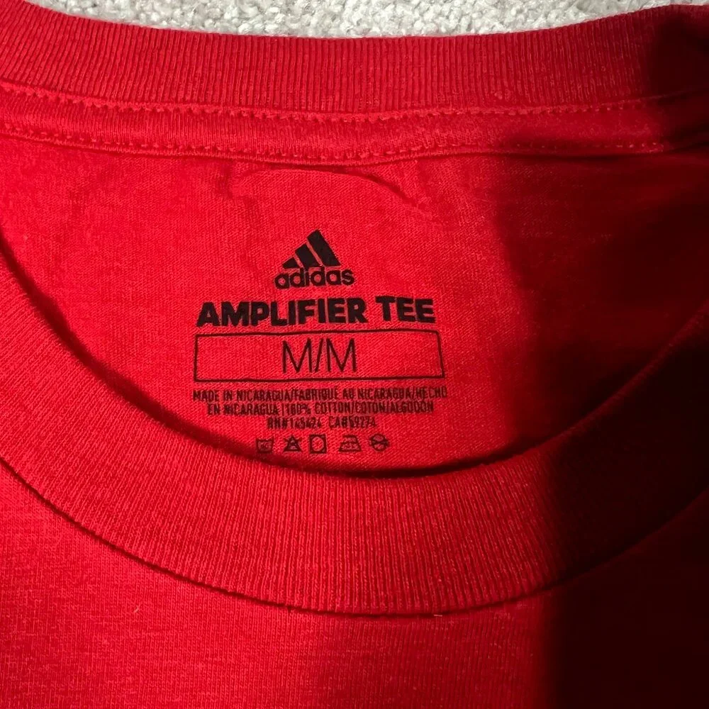 Adidas Mens M Red Ottawa Senators NHL Hockey Short‎ Sleeve Amplifier Tee NWT